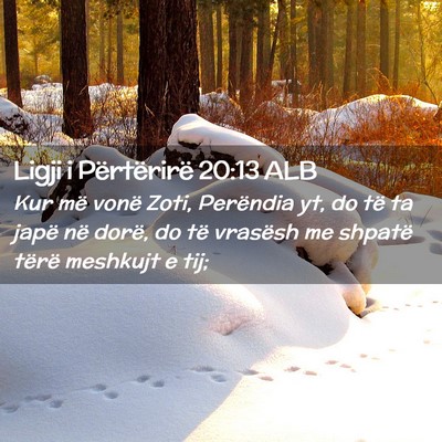 Picture 02 - Ligji i Përtërirë 20:13 ALB - Kur më vonë Zoti, Perëndia yt, do të ta japë - Bible Verse Picture
