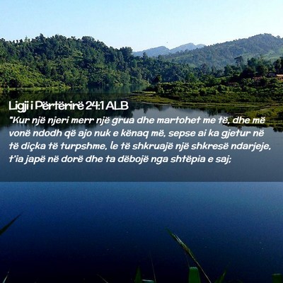 Picture 02 - Ligji i Përtërirë 24:1 ALB - 