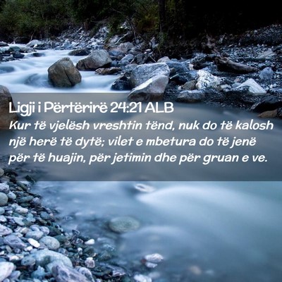 Picture 02 - Ligji i Përtërirë 24:21 ALB - Kur të vjelësh vreshtin tënd, nuk do të - Bible Verse Picture