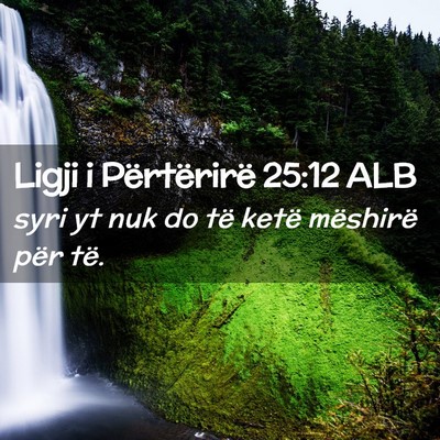 Picture 02 - Ligji i Përtërirë 25:12 ALB - syri yt nuk do të ketë mëshirë për - Bible Verse Picture