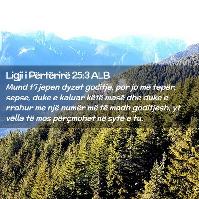 Picture 02 - Ligji i Përtërirë 25:3 ALB - Mund t’i jepen dyzet goditje, por jo më - Bible Verse Picture