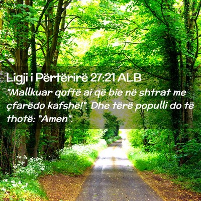 Picture 02 - Ligji i Përtërirë 27:21 ALB - 