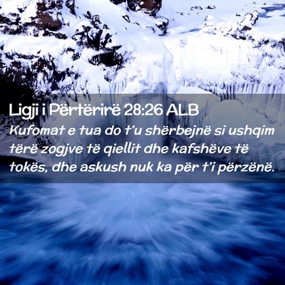 Picture 02 - Ligji i Përtërirë 28:26 ALB - Kufomat e tua do t’u shërbejnë si ushqim - Bible Verse Picture