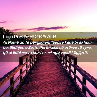 Picture 02 - Ligji i Përtërirë 29:25 ALB - Atëherë do të përgjigjen: 