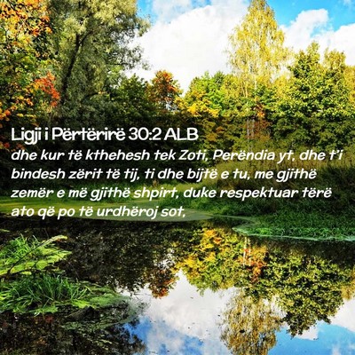 Picture 02 - Ligji i Përtërirë 30:2 ALB - dhe kur të kthehesh tek Zoti, Perëndia yt, dhe - Bible Verse Picture
