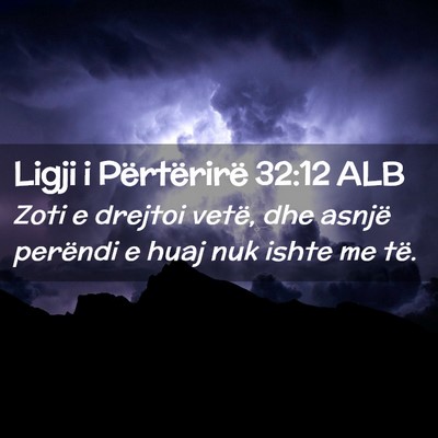 Picture 02 - Ligji i Përtërirë 32:12 ALB - Zoti e drejtoi vetë, dhe asnjë perëndi e huaj - Bible Verse Picture