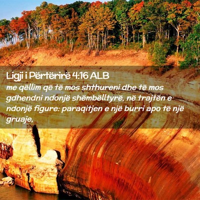 Picture 02 - Ligji i Përtërirë 4:16 ALB - me qëllim që të mos shthureni dhe të mos - Bible Verse Picture