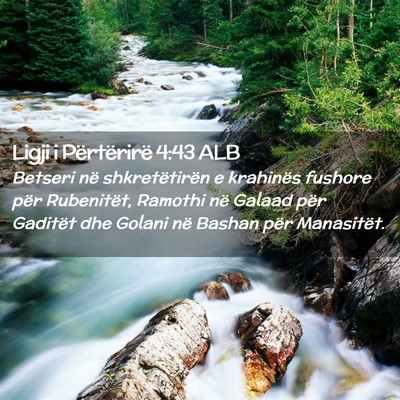 Picture 02 - Ligji i Përtërirë 4:43 ALB - Betseri në shkretëtirën e krahinës fushore - Bible Verse Picture