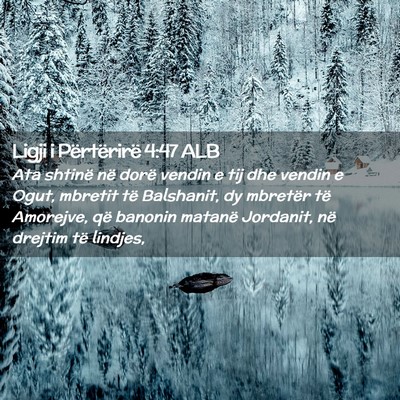 Picture 02 - Ligji i Përtërirë 4:47 ALB - Ata shtinë në dorë vendin e tij dhe vendin e - Bible Verse Picture