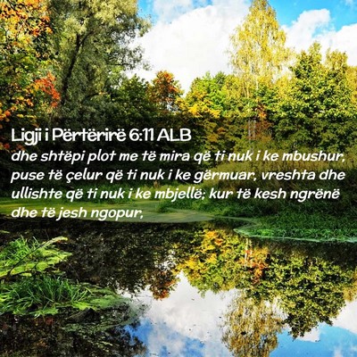 Picture 02 - Ligji i Përtërirë 6:11 ALB - dhe shtëpi plot me të mira që ti nuk i ke - Bible Verse Picture