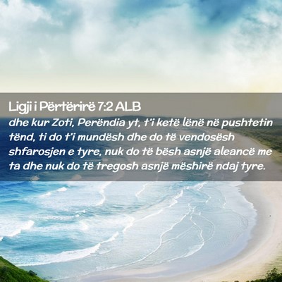 Picture 02 - Ligji i Përtërirë 7:2 ALB - dhe kur Zoti, Perëndia yt, t’i ketë lënë - Bible Verse Picture