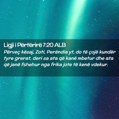 Picture 02 - Ligji i Përtërirë 7:20 ALB - Përveç kësaj, Zoti, Perëndia yt, do të - Bible Verse Picture