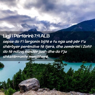 Picture 02 - Ligji i Përtërirë 7:4 ALB - sepse do t’i largonin bijtë e tu nga unë për - Bible Verse Picture