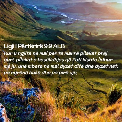 Picture 02 - Ligji i Përtërirë 9:9 ALB - Kur u ngjita në mal për të marrë pllakat prej - Bible Verse Picture