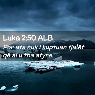 Picture 02 - Luka 2:50 ALB - Por ata nuk i kuptuan fjalët që ai u tha - Bible Verse Picture
