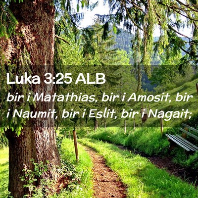 Picture 02 - Luka 3:25 ALB - bir i Matathias, bir i Amosit, bir i Naumit, bir - Bible Verse Picture