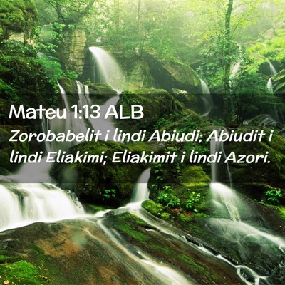 Picture 02 - Mateu 1:13 ALB - Zorobabelit i lindi Abiudi; Abiudit i lindi - Bible Verse Picture