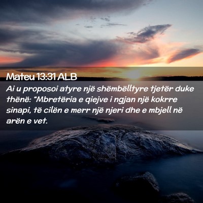 Picture 02 - Mateu 13:31 ALB - Ai u proposoi atyre një shëmbëlltyre tjetër - Bible Verse Picture