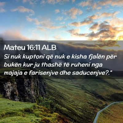 Picture 02 - Mateu 16:11 ALB - Si nuk kuptoni që nuk e kisha fjalën për - Bible Verse Picture
