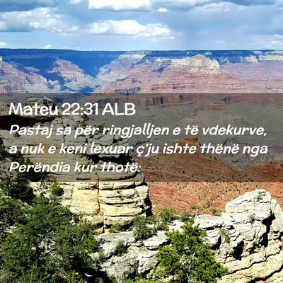 Picture 02 - Mateu 22:31 ALB - Pastaj sa për ringjalljen e të vdekurve, a nuk - Bible Verse Picture