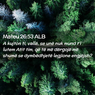 Picture 02 - Mateu 26:53 ALB - A kujton ti, vallë, se unë nuk mund t’i lutem - Bible Verse Picture