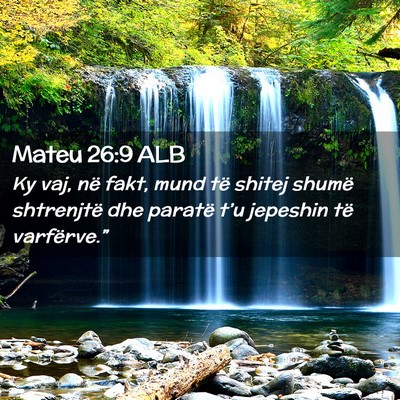 Picture 02 - Mateu 26:9 ALB - Ky vaj, në fakt, mund të shitej shumë - Bible Verse Picture