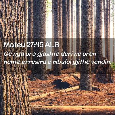 Picture 02 - Mateu 27:45 ALB - Që nga ora gjashtë deri në orën nëntë - Bible Verse Picture
