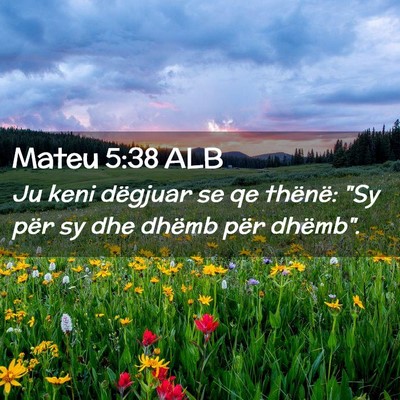 Picture 02 - Mateu 5:38 ALB - Ju keni dëgjuar se qe thënë: 