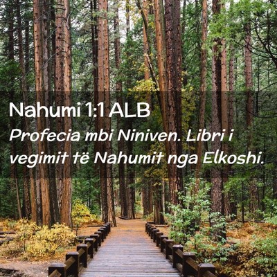 Picture 02 - Nahumi 1:1 ALB - Profecia mbi Niniven. Libri i vegimit të Nahumit - Bible Verse Picture