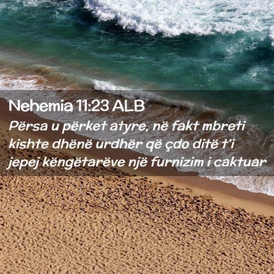 Picture 02 - Nehemia 11:23 ALB - Përsa u përket atyre, në fakt mbreti kishte - Bible Verse Picture