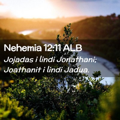 Picture 02 - Nehemia 12:11 ALB - Jojadas i lindi Jonathani; Joathanit i lindi - Bible Verse Picture