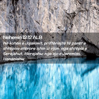 Picture 02 - Nehemia 12:12 ALB - Në kohën e Jojakimit, priftërinjtë të parët - Bible Verse Picture