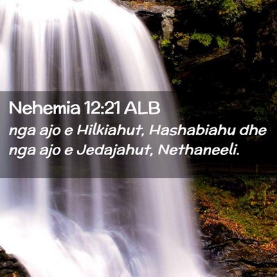 Picture 02 - Nehemia 12:21 ALB - nga ajo e Hilkiahut, Hashabiahu dhe nga ajo e - Bible Verse Picture