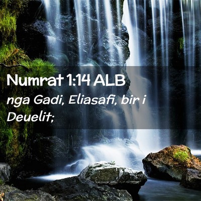 Picture 02 - Numrat 1:14 ALB - nga Gadi, Eliasafi, bir i - Bible Verse Picture