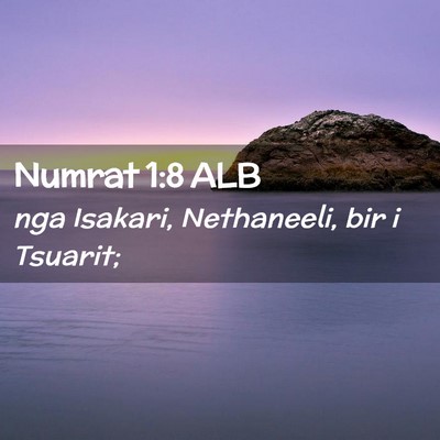 Picture 02 - Numrat 1:8 ALB - nga Isakari, Nethaneeli, bir i - Bible Verse Picture