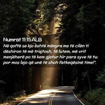 Picture 02 - Numrat 11:15 ALB - Në qoftë se kjo është mënyra me të cilën - Bible Verse Picture