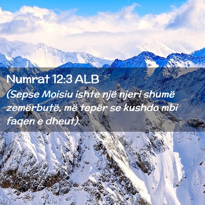 Picture 02 - Numrat 12:3 ALB - (Sepse Moisiu ishte një njeri shumë - Bible Verse Picture