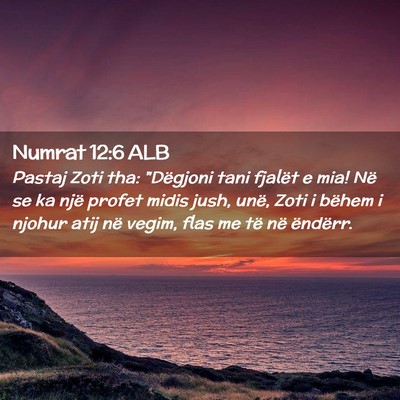 Picture 02 - Numrat 12:6 ALB - Pastaj Zoti tha: 