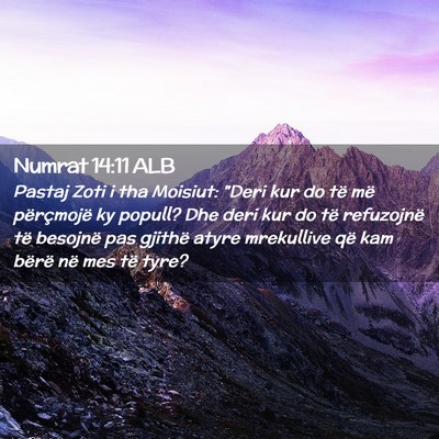 Picture 02 - Numrat 14:11 ALB - Pastaj Zoti i tha Moisiut: 