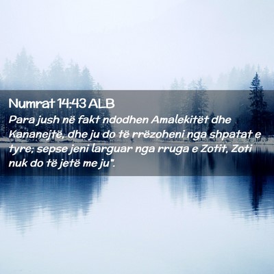 Picture 02 - Numrat 14:43 ALB - Para jush në fakt ndodhen Amalekitët dhe - Bible Verse Picture