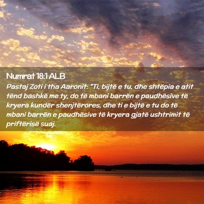 Picture 02 - Numrat 18:1 ALB - Pastaj Zoti i tha Aaronit: 