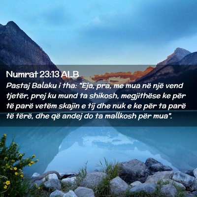 Picture 02 - Numrat 23:13 ALB - Pastaj Balaku i tha: 