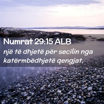 Picture 02 - Numrat 29:15 ALB - një të dhjetë për secilin nga - Bible Verse Picture