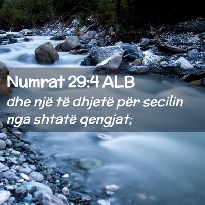 Picture 02 - Numrat 29:4 ALB - dhe një të dhjetë për secilin nga shtatë - Bible Verse Picture