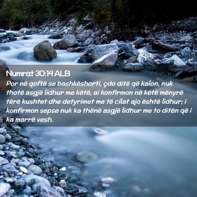 Picture 02 - Numrat 30:14 ALB - Por në qoftë se bashkëshorti, çdo ditë që - Bible Verse Picture