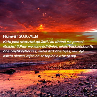 Picture 02 - Numrat 30:16 ALB - Këto janë statutet që Zoti i ka dhënë me - Bible Verse Picture
