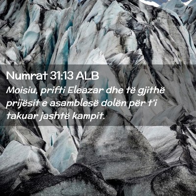 Picture 02 - Numrat 31:13 ALB - Moisiu, prifti Eleazar dhe të gjithë prijësit - Bible Verse Picture