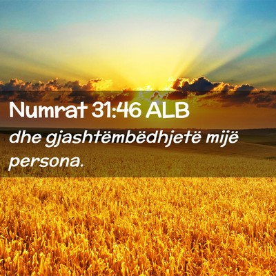 Picture 02 - Numrat 31:46 ALB - dhe gjashtëmbëdhjetë mijë - Bible Verse Picture