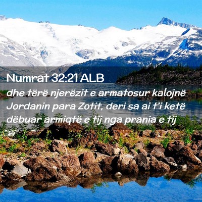 Picture 02 - Numrat 32:21 ALB - dhe tërë njerëzit e armatosur kalojnë - Bible Verse Picture