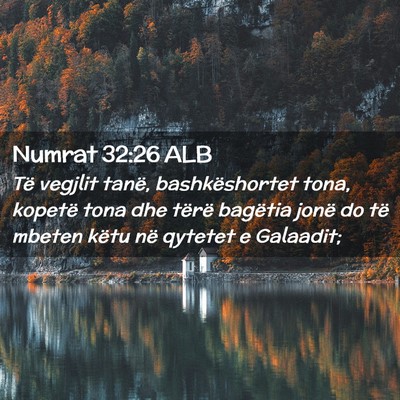 Picture 02 - Numrat 32:26 ALB - Të vegjlit tanë, bashkëshortet tona, kopetë - Bible Verse Picture